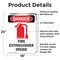 Signmission Fire Extinguisher Inside Danger Sign, Vinyl Decal, 18in W x 24in L, 2PK OS-2PACK-DS-D-1824-V-2381 - alternate 5